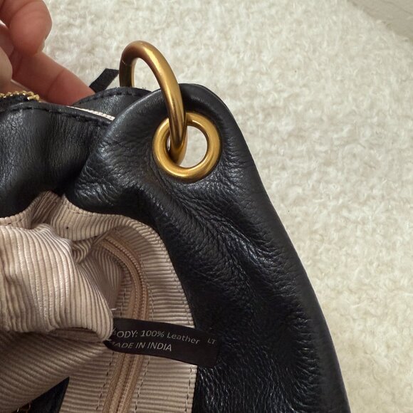 Margot New York Leather Crossbody "Allie" BLACK - Picture 11 of 15